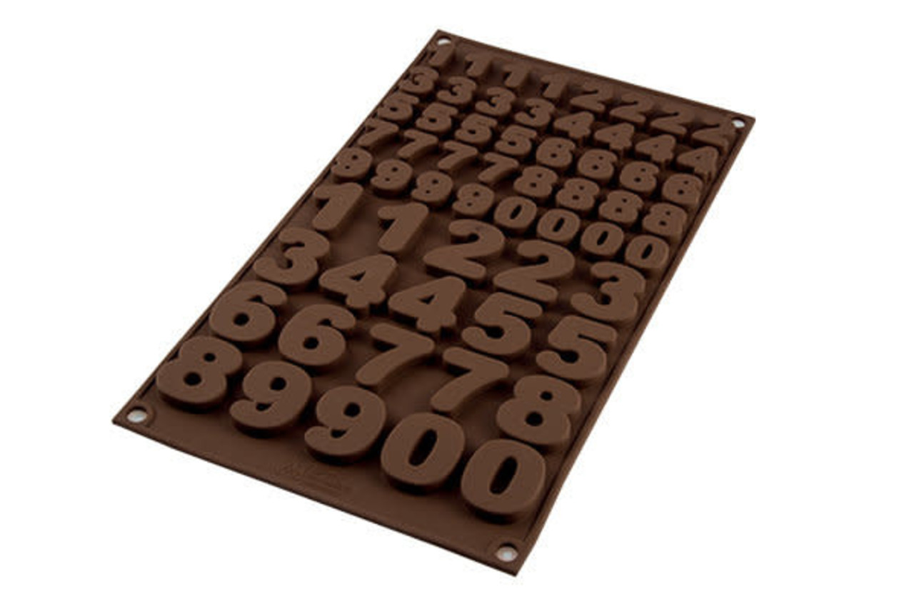 Silikomart Silicone numeral chocolate mold