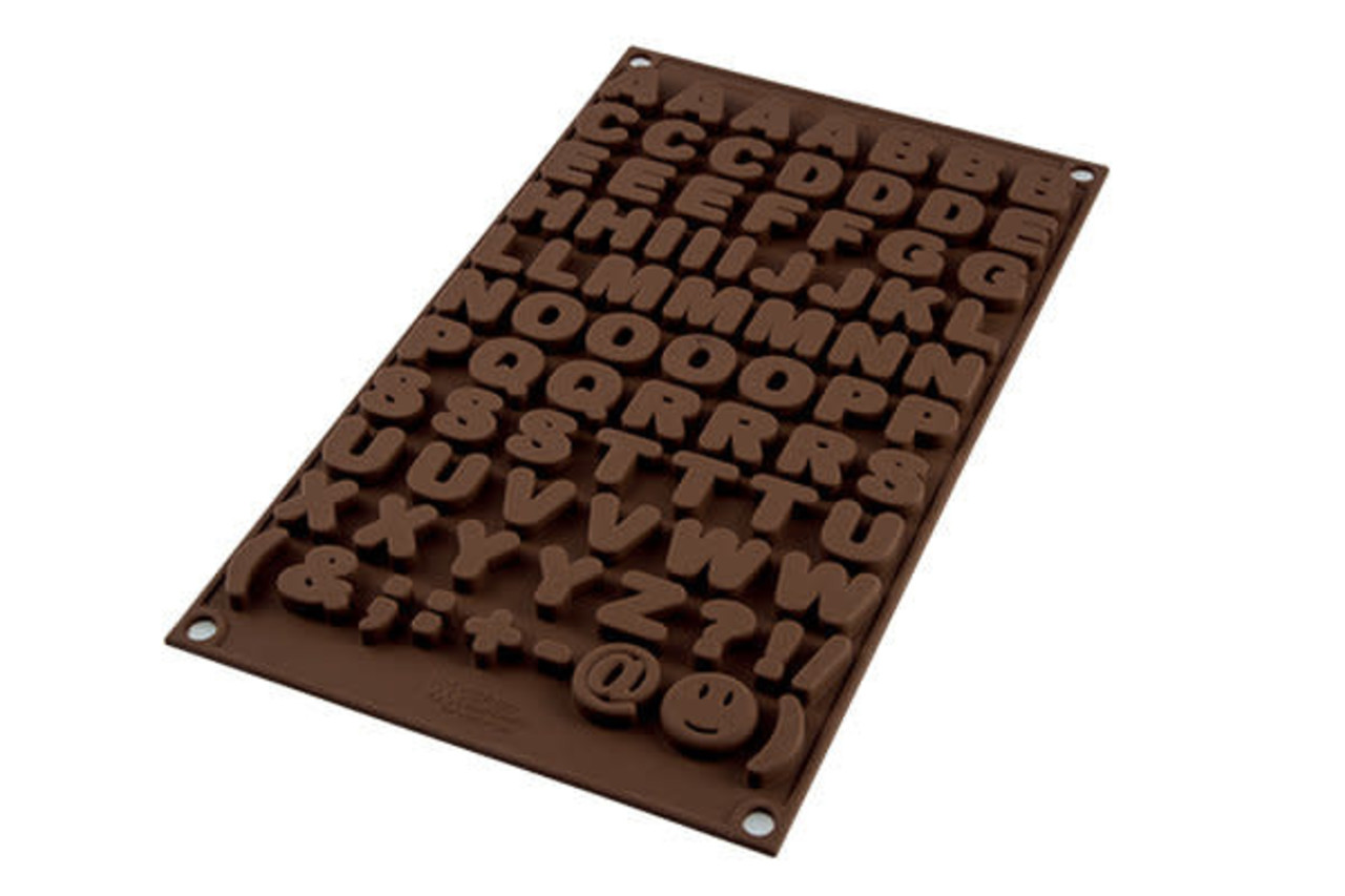 Silikomart Siliconen chocoladevorm letters