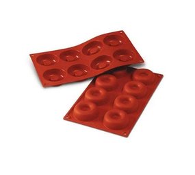 Silikomart Silicone mold 8 x savarin 6,5cm