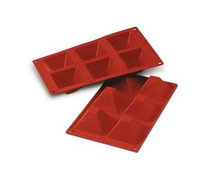 Silikomart Silicone mold 6 x pyramid 7,1cm
