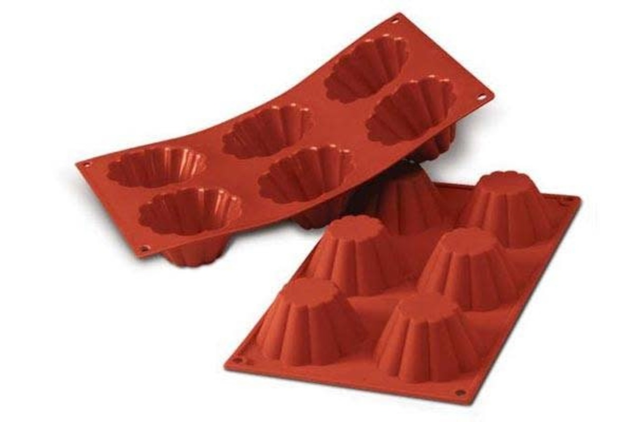 Silikomart Siliconen vorm 6 x briochette 7,9cm