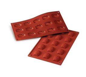Silikomart Siliconen vorm 15 x madeleine 4,4cm