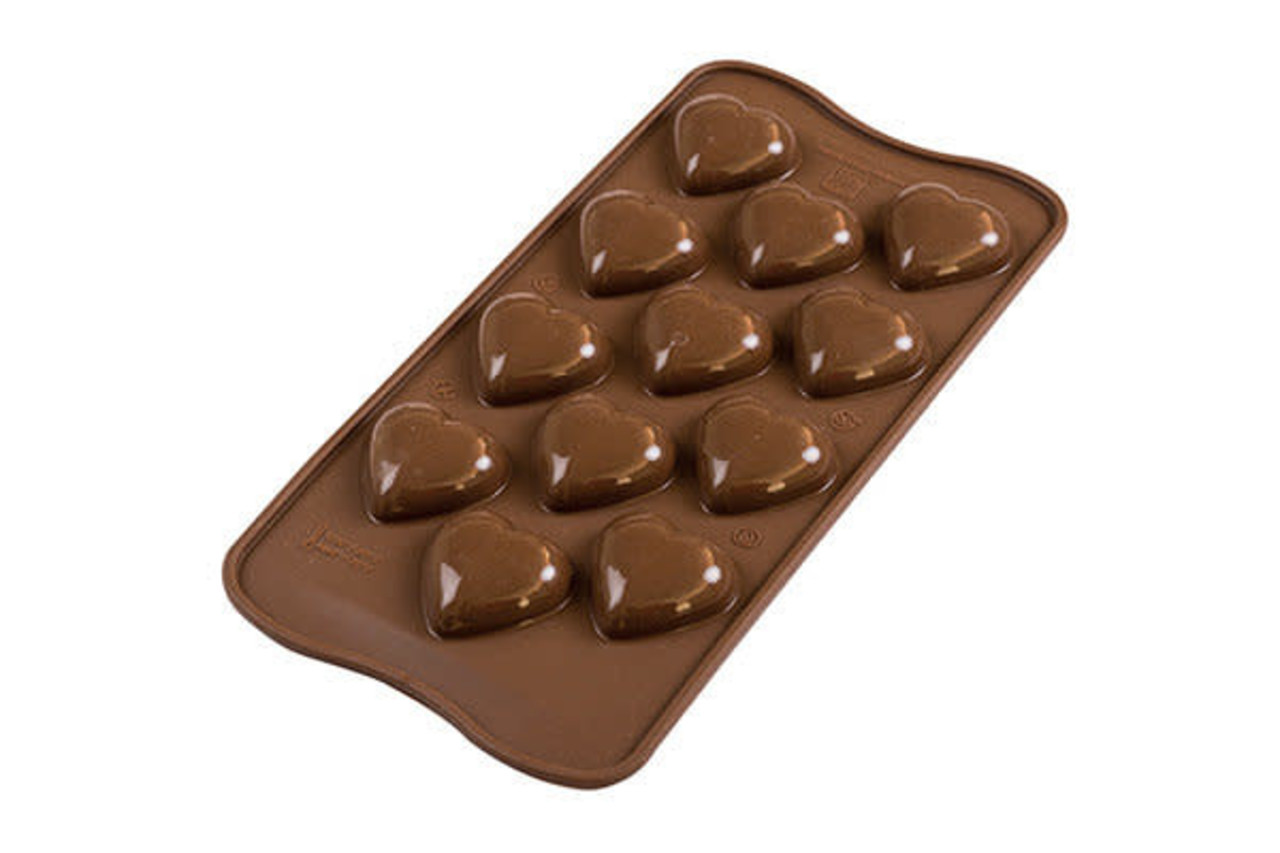 Silikomart 3D silicone chocolate mold hearts