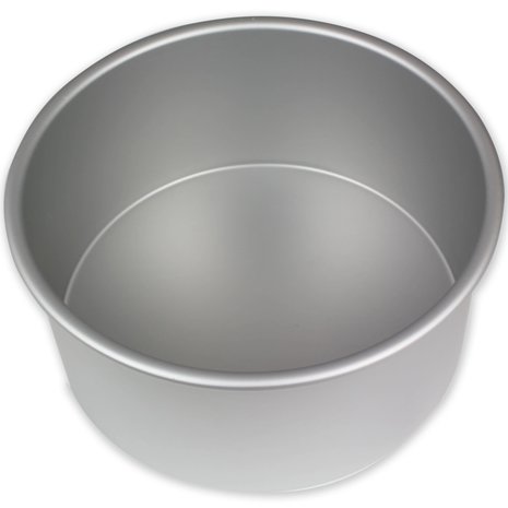 Decora Seamless anodized aluminum round professional baking pan, 20 cm, 7.5 cm high