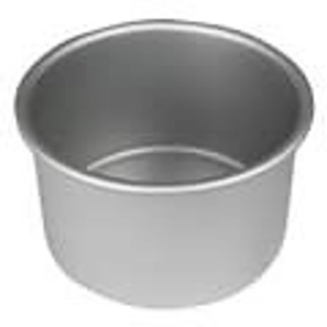 Decora Seamless anodized aluminum round professional baking pan, 15 cm, 7.5 cm high