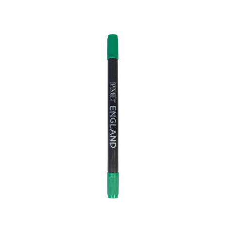 PME 2-zijdige pen met eetbare inkt "Dark Green" 1,5/2,5mm met navulling PME 2-zijdige pen met eetbare inkt "Dark Green" 1,5/2,5mm met navulling