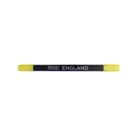 PME 2-zijdige pen met eetbare inkt "Yellow" 1,5/2,5mm met navulling PME 2-zijdige pen met eetbare inkt "Yellow" 1,5/2,5mm met navulling