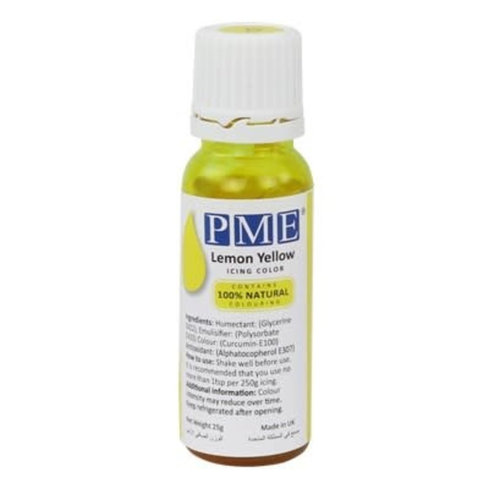 PME Liquid Food coloring 25g "Lemon Yellow"
