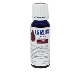 PME Liquid Food coloring 25g "Brown" PME Liquid Food coloring 25g "Brown"
