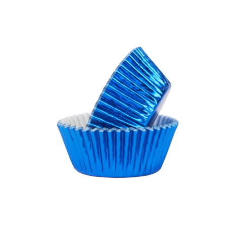 PME 30 metallic blauwe cupcakevormen PME 30 metallic blauwe cupcakevormen