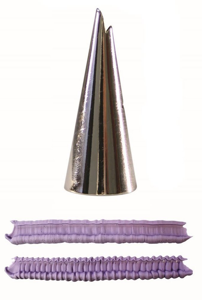 PME Piping nozzle "frill tube double"