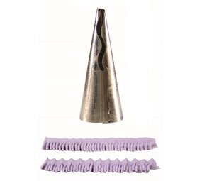 PME Piping nozzle "frill tube single waved"