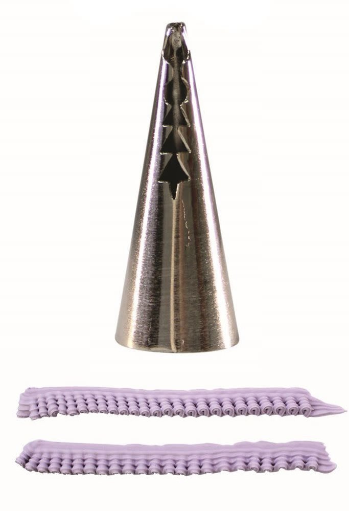 PME Spuitmondje "frill tube multiple waved design"