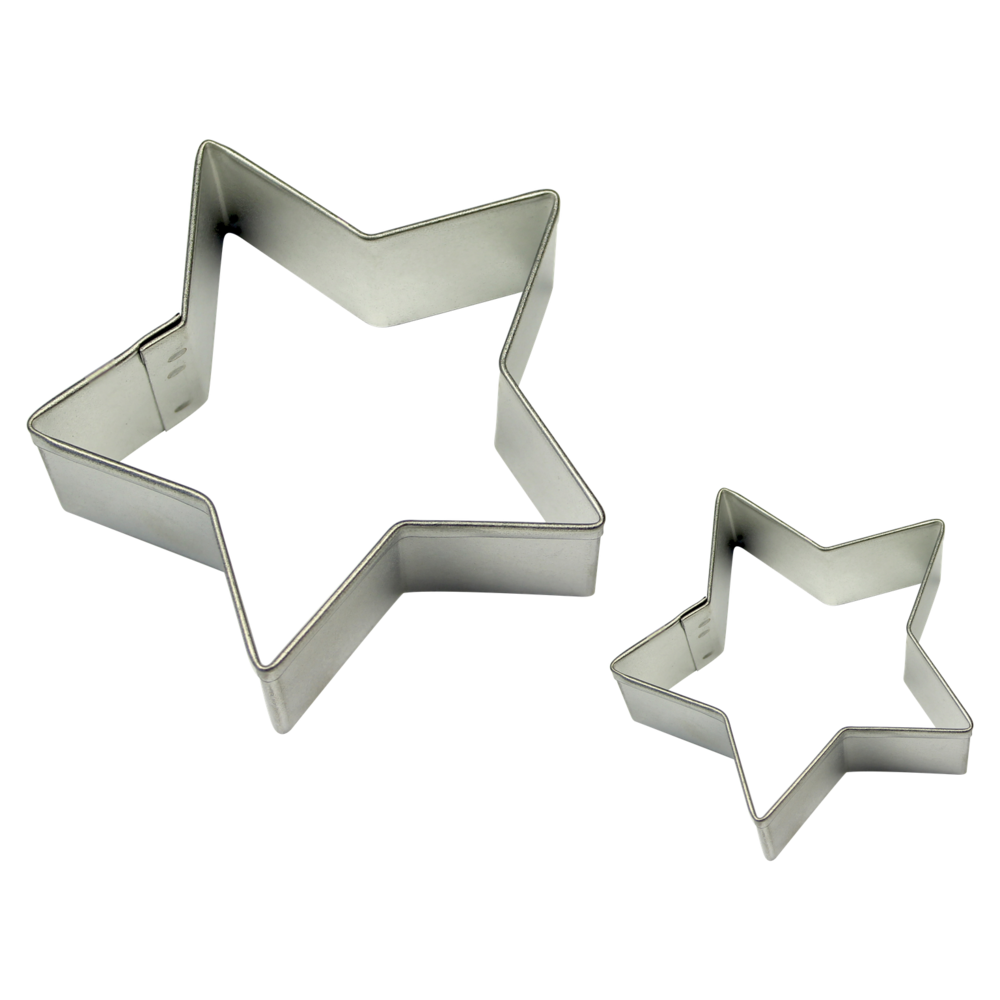 PME 2-piece cookie cutter set – stars PME 2-piece cookie cutter set – stars