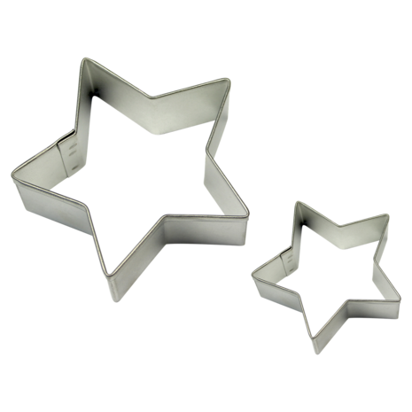 PME 2-piece cookie cutter set – stars PME 2-piece cookie cutter set – stars