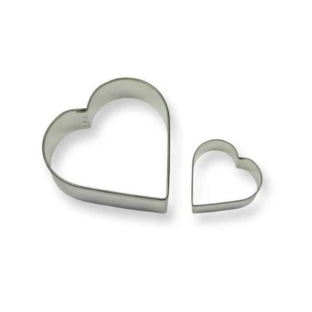 PME 2-piece cookie cutter set – hearts PME 2-piece cookie cutter set – hearts