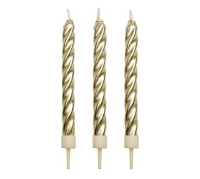 PME 10 gold twist candles PME 10 gold twist candles
