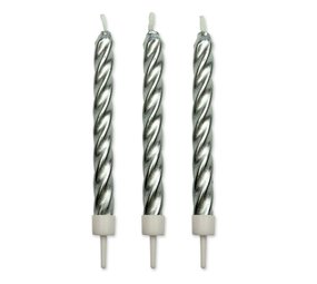 PME 10 silver twist candles PME 10 silver twist candles