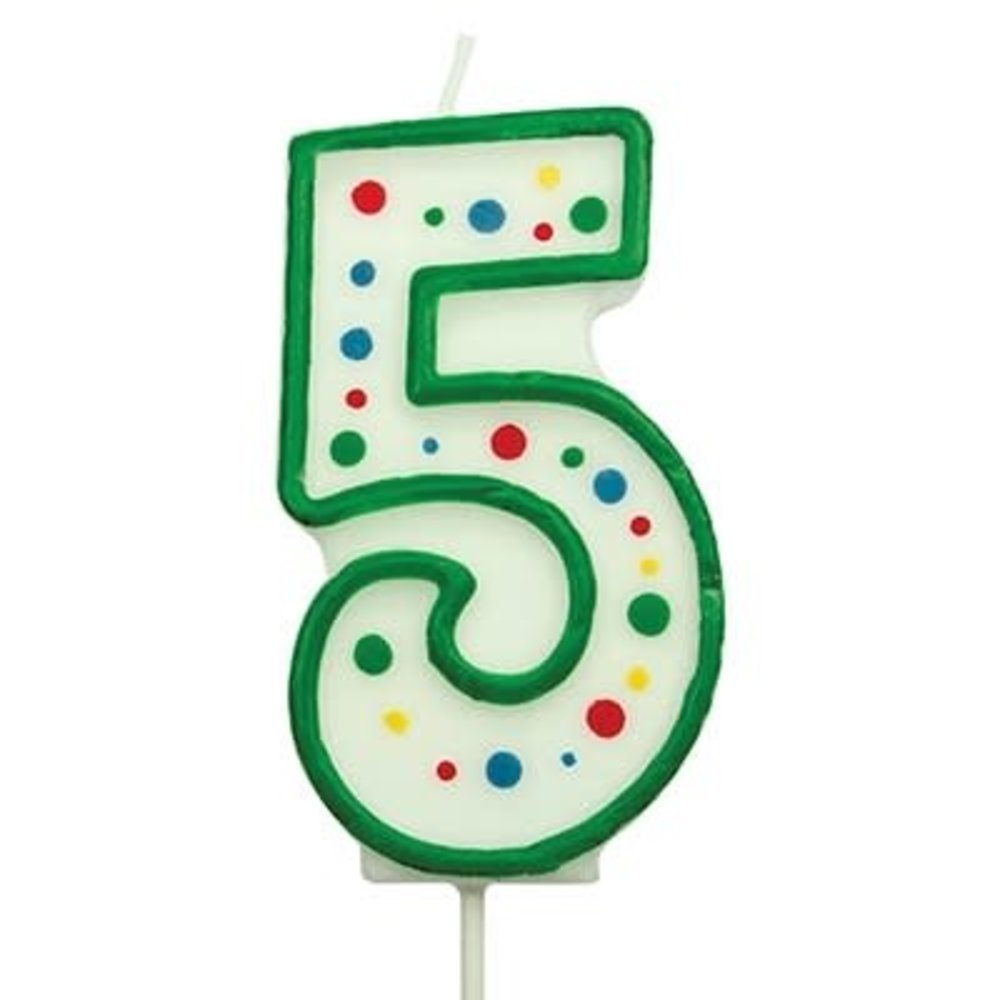 PME Numeral candle 5