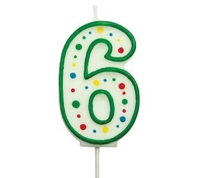 PME Numeral candle 6 PME Numeral candle 6