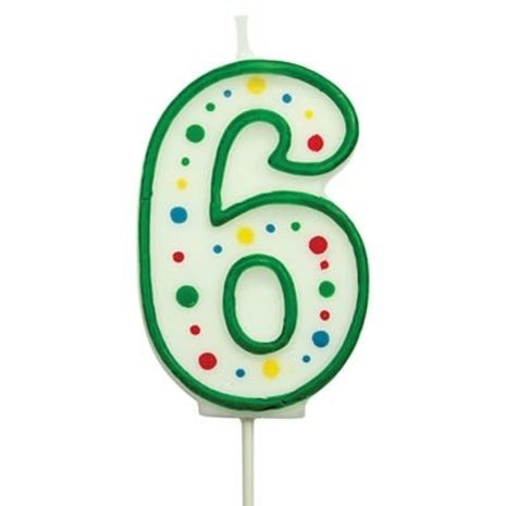 PME Numeral candle 6