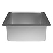Decora Naadloze geanodiseerde aluminium vierkante professionele bakvorm, 20 cm, 10 cm hoog