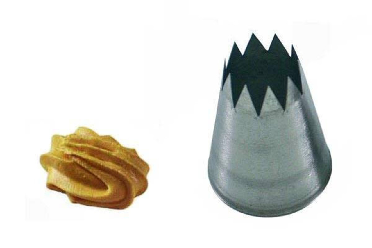 Martellato Open star piping nozzle 4mm