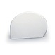 Martellato Deegschraper kwartrond hard 15x11cm wit