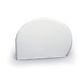 Martellato Deegschraper kwartrond zacht 15x11cm wit