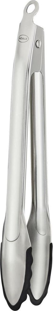 Rösle Gourmet RVS kooktang 30cm met siliconen rand