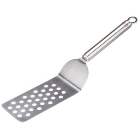 Rösle Stainless steel angled perforated spatula 32cm