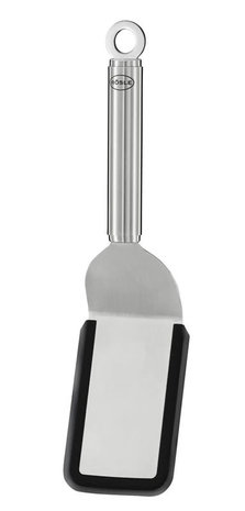 Rösle RVS geknikte spatel met siliconen rand 26cm