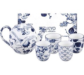 Tokyo Design Studio Theepot 1,3L met 4 kopjes van 170ml in giftbox Tokyo Design Studio Theepot 1,3L met 4 kopjes van 170ml in giftbox