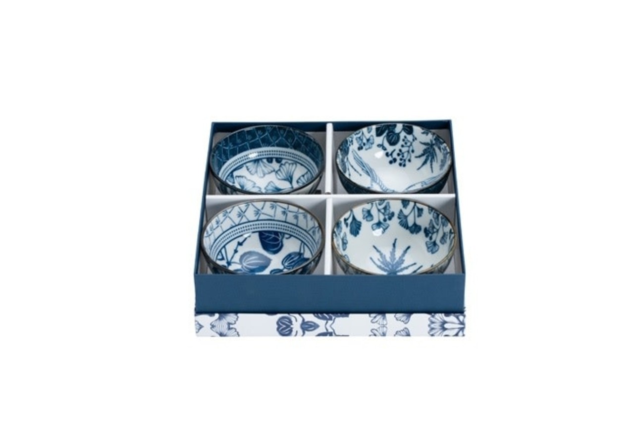 Tokyo Design Studio 4 kommetjes 12x6.3cm 300ml in giftbox