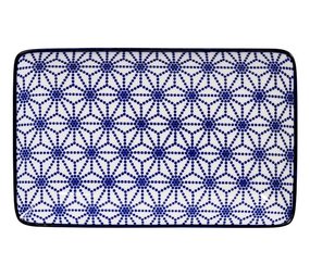 Tokyo Design Studio Bord 21x13,5cm met sterpatroon