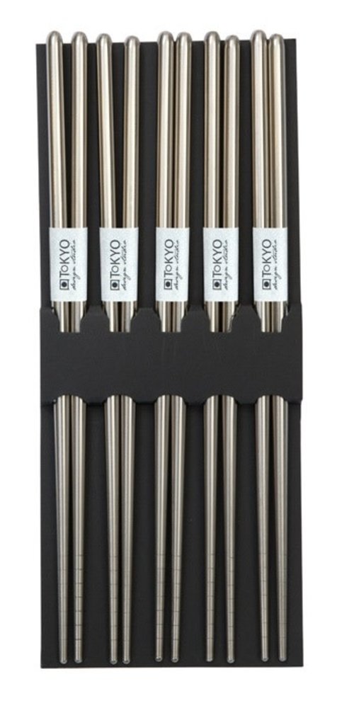Tokyo Design Studio 5 sets of stainless steel chopsticks Tokyo Design Studio 5 sets of stainless steel chopsticks