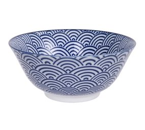 Tokyo Design Studio Kom 15cm met golfpatroon Tokyo Design Studio Kom 15cm met golfpatroon