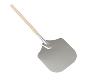 Pizzaschep met lange houten steel Pizzaschep met lange houten steel