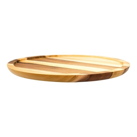 Low wooden turntable 33cm