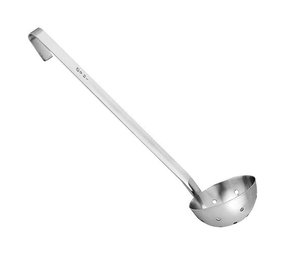 Opscheplepel geperforeerd 8cm/0,13L Opscheplepel geperforeerd 8cm/0,13L