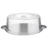 Taartplateau RVS met kunststof kap 30cm