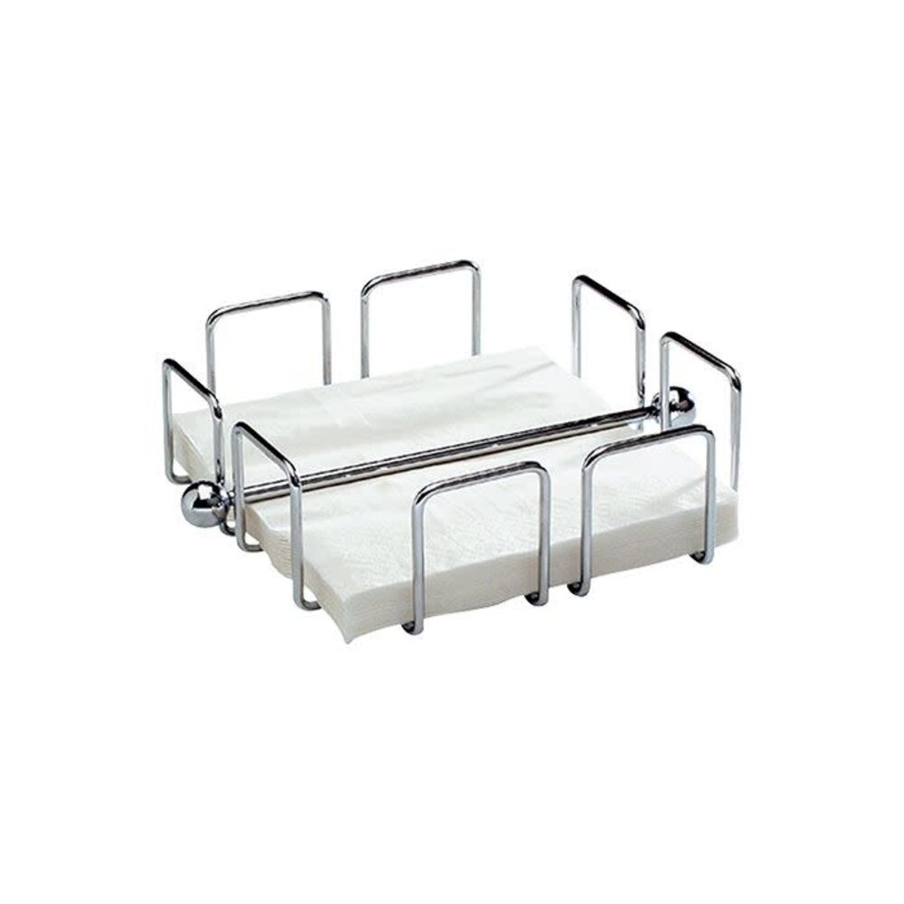 Chrome plated napkin holder 19x19cm