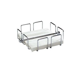 Chrome plated napkin holder 19x19cm Chrome plated napkin holder 19x19cm