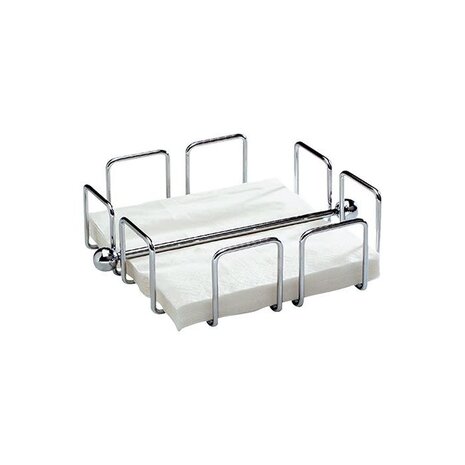 Chrome plated napkin holder 19x19cm