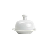 Round porcelain butter dish 9cm Round porcelain butter dish 9cm