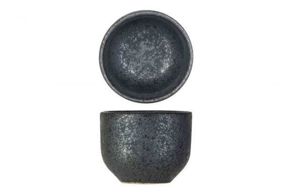 Eierdopje / kommetje grijs 5 x 4cm aardewerk