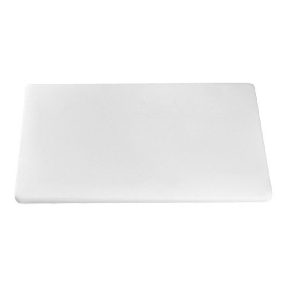 Snijplaat HDPE wit glad met pootjes 40x25cm