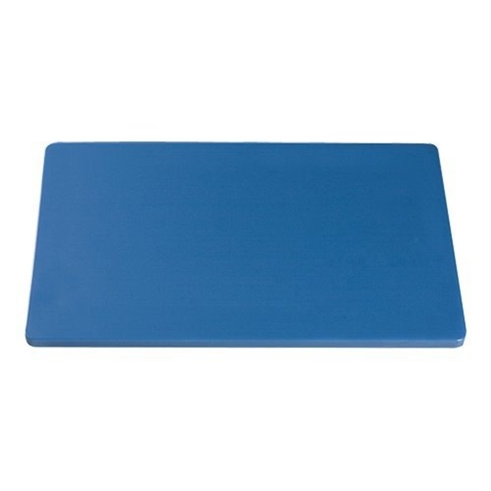 Snijplaat HDPE blauw glad met pootjes 40x25cm