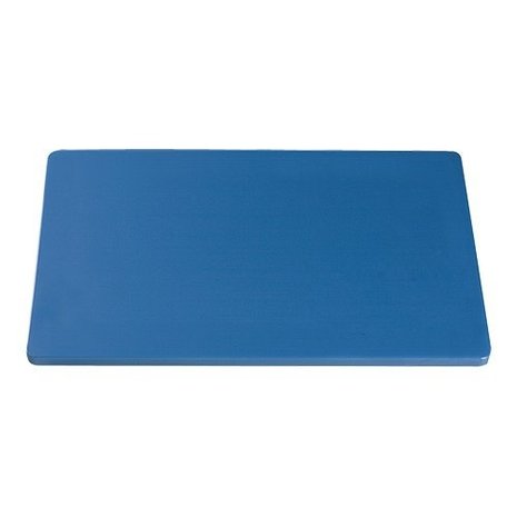 Snijplaat HDPE blauw glad met pootjes 40x25cm