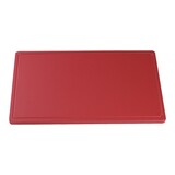 Snijplaat HDPE rood sapgoot met pootjes 40x25cm